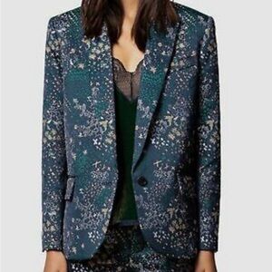 Zadig & Voltaire Floral Blazer - Blue and Green